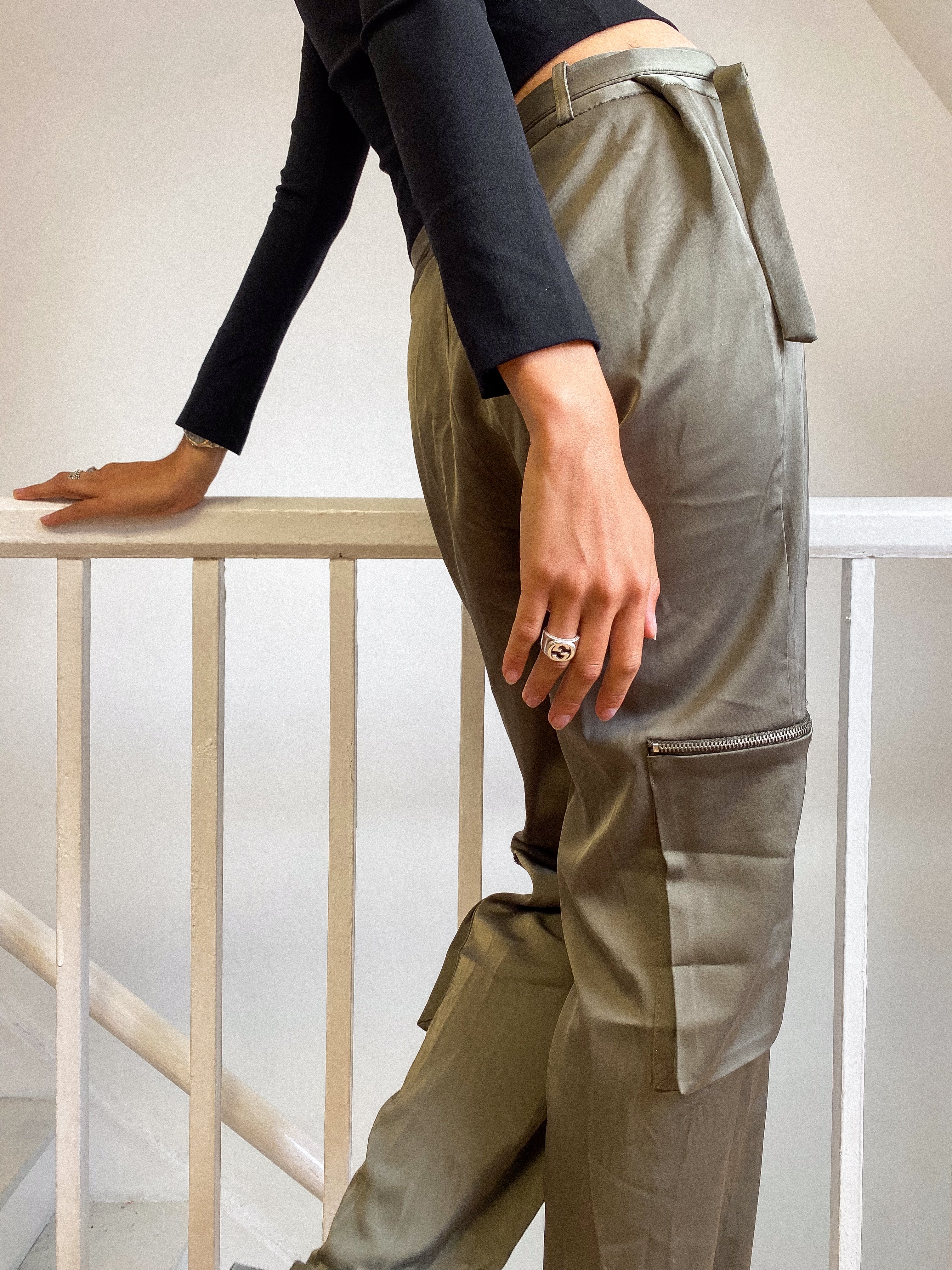 Luxe 2000s Khaki Cargos 34"W | 33"L