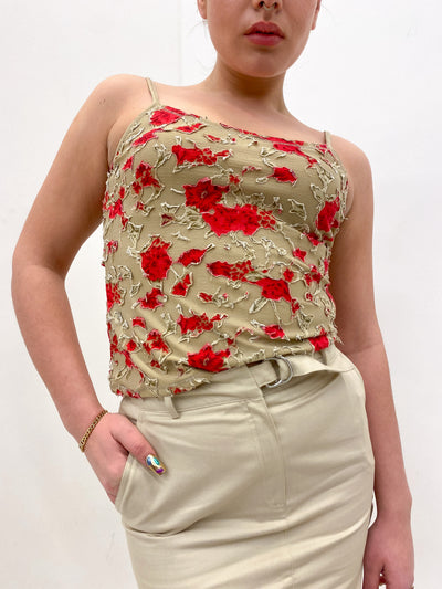 Textured Rose Top Size L