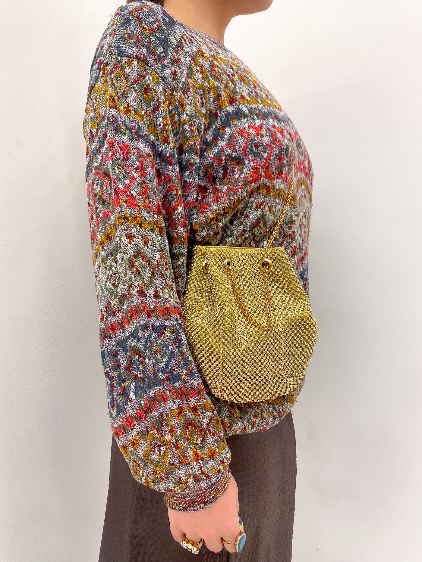 MISSONI 1980's Chevron Sweater Size XL