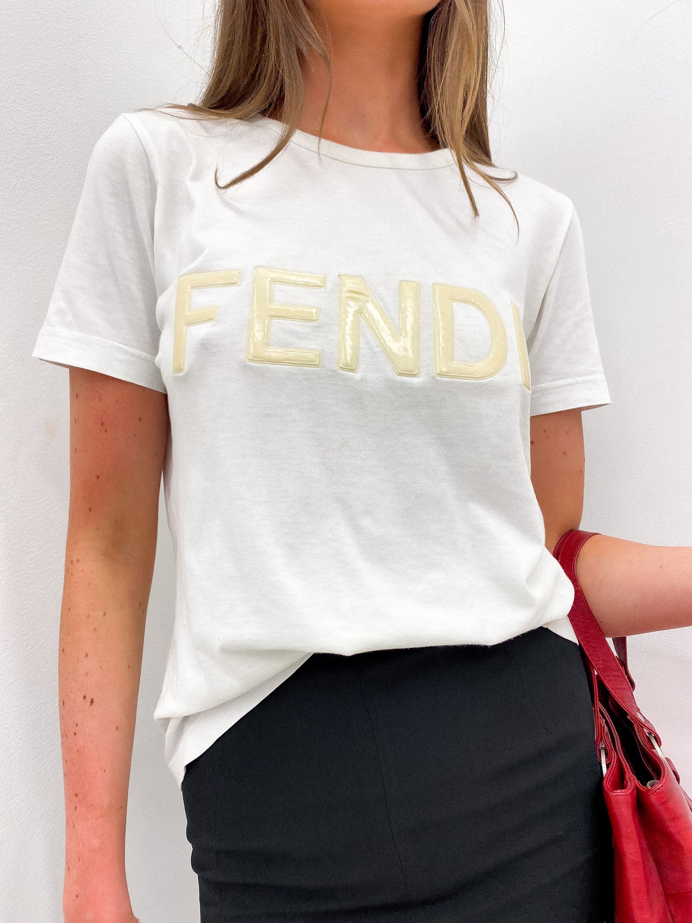 FENDI Logo Tee Size M