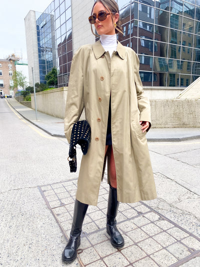 AQUASCUTUM Shepherd Check Trench UK 8 - 12