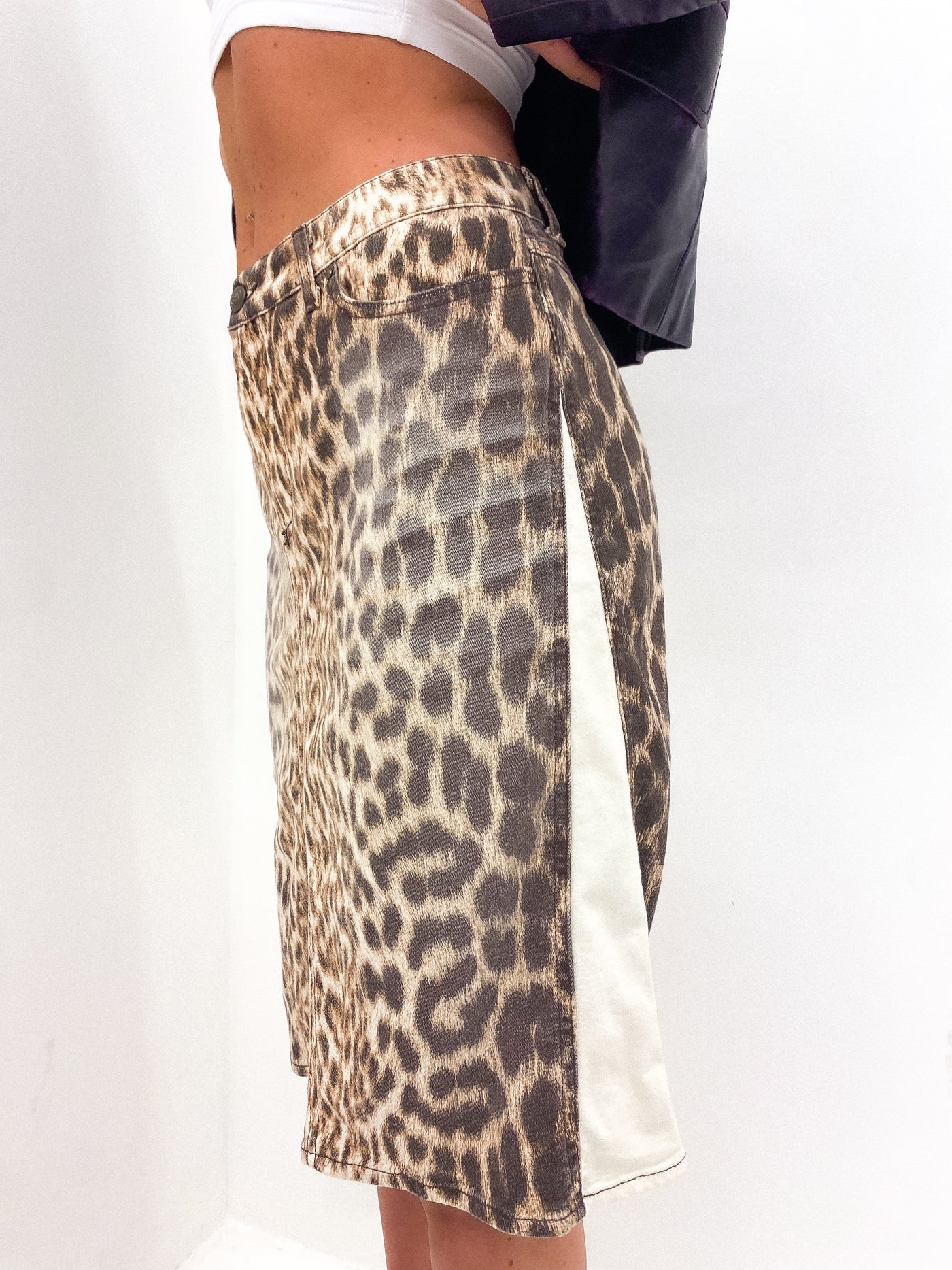 JUST CAVALLI Cheetah Skirt UK 12 - 14
