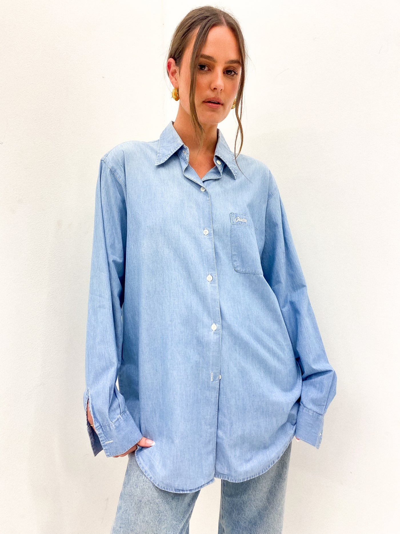 GUESS Cotton Shirt Size M