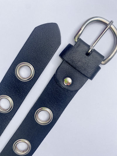90s Leather Eyelet Belt XS - L