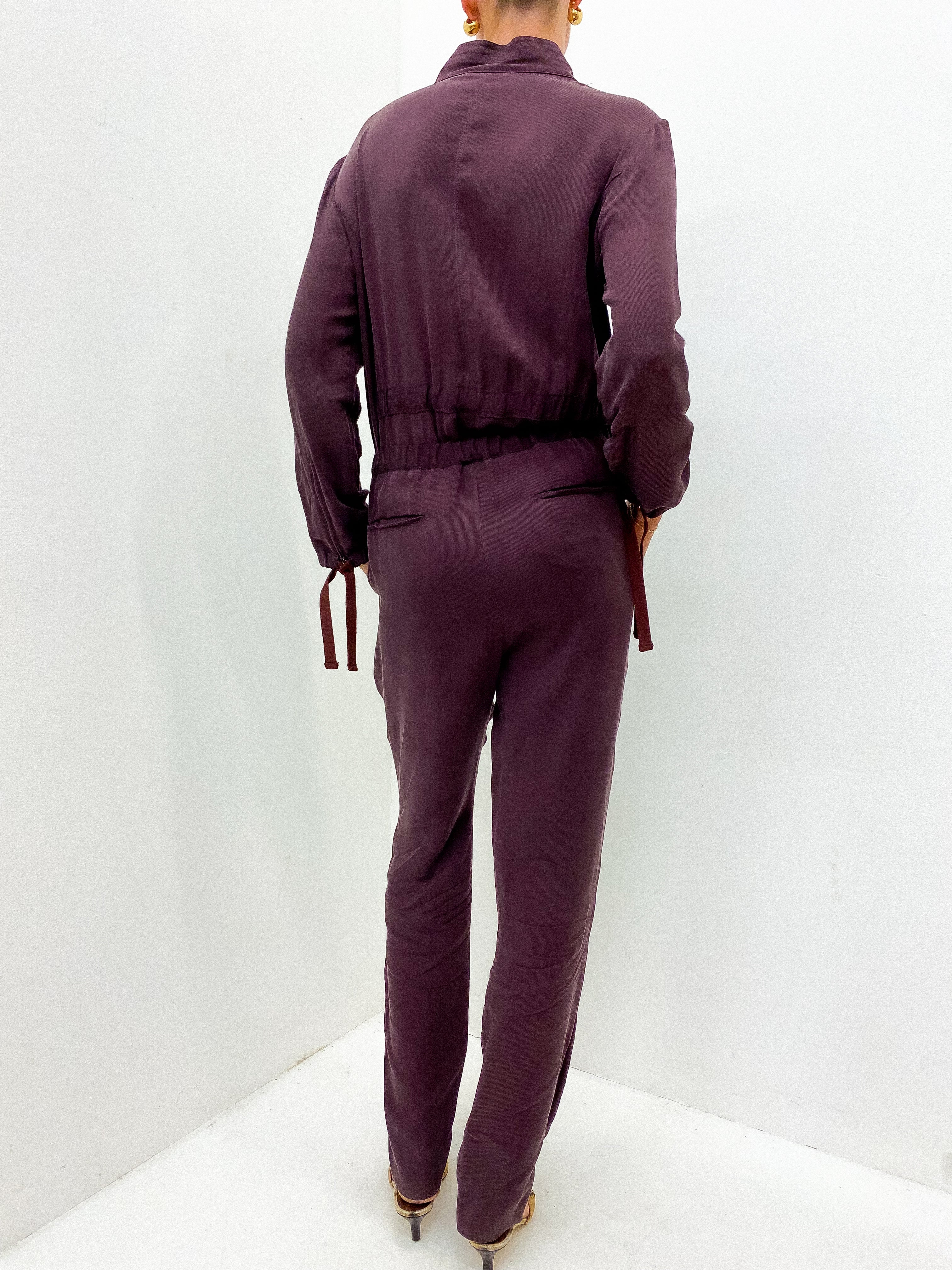 CHLOE Mulberry Jumpsuit UK 14