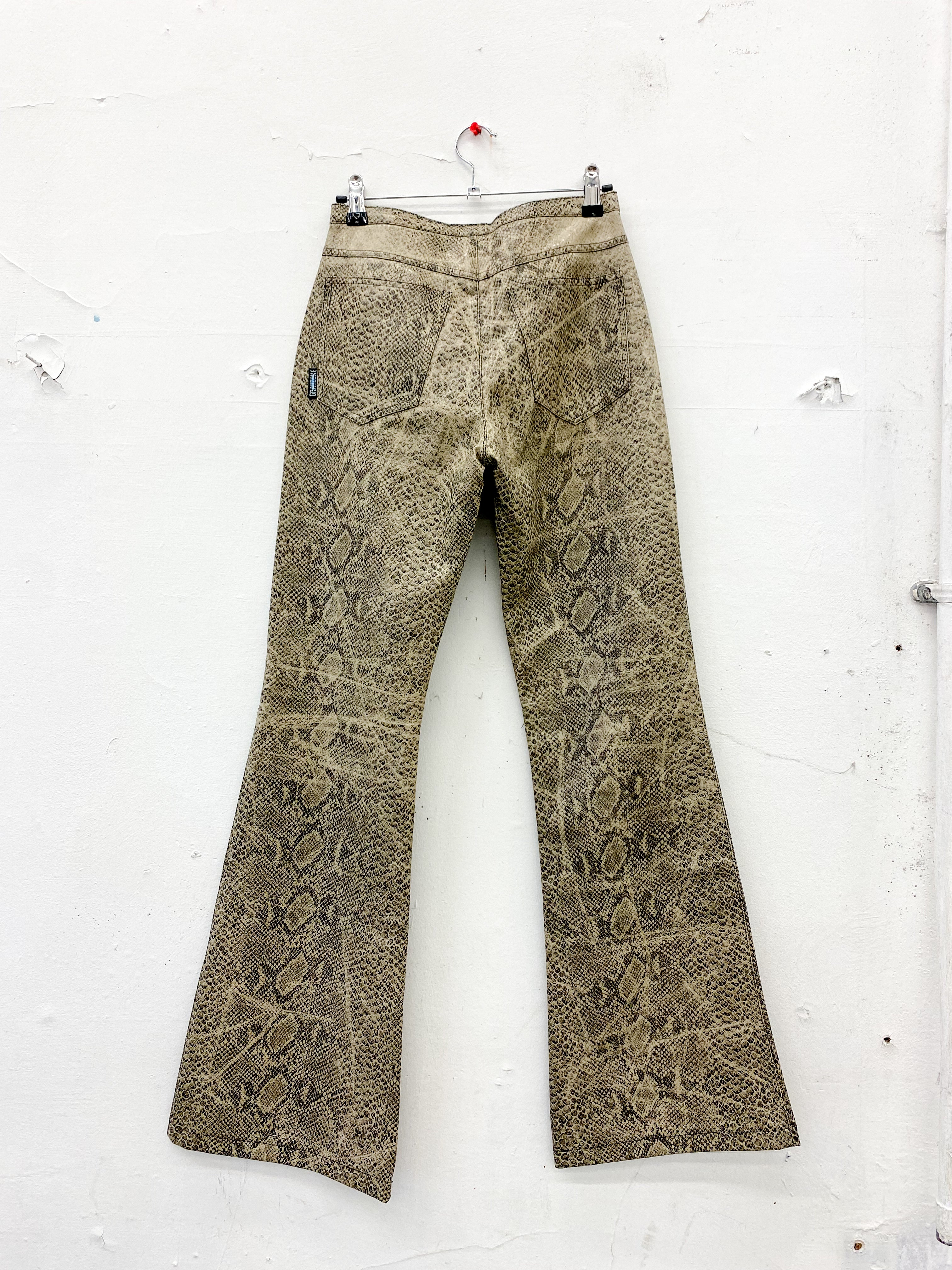 Snakeskin Leatherette Pants 26"W | 31"L