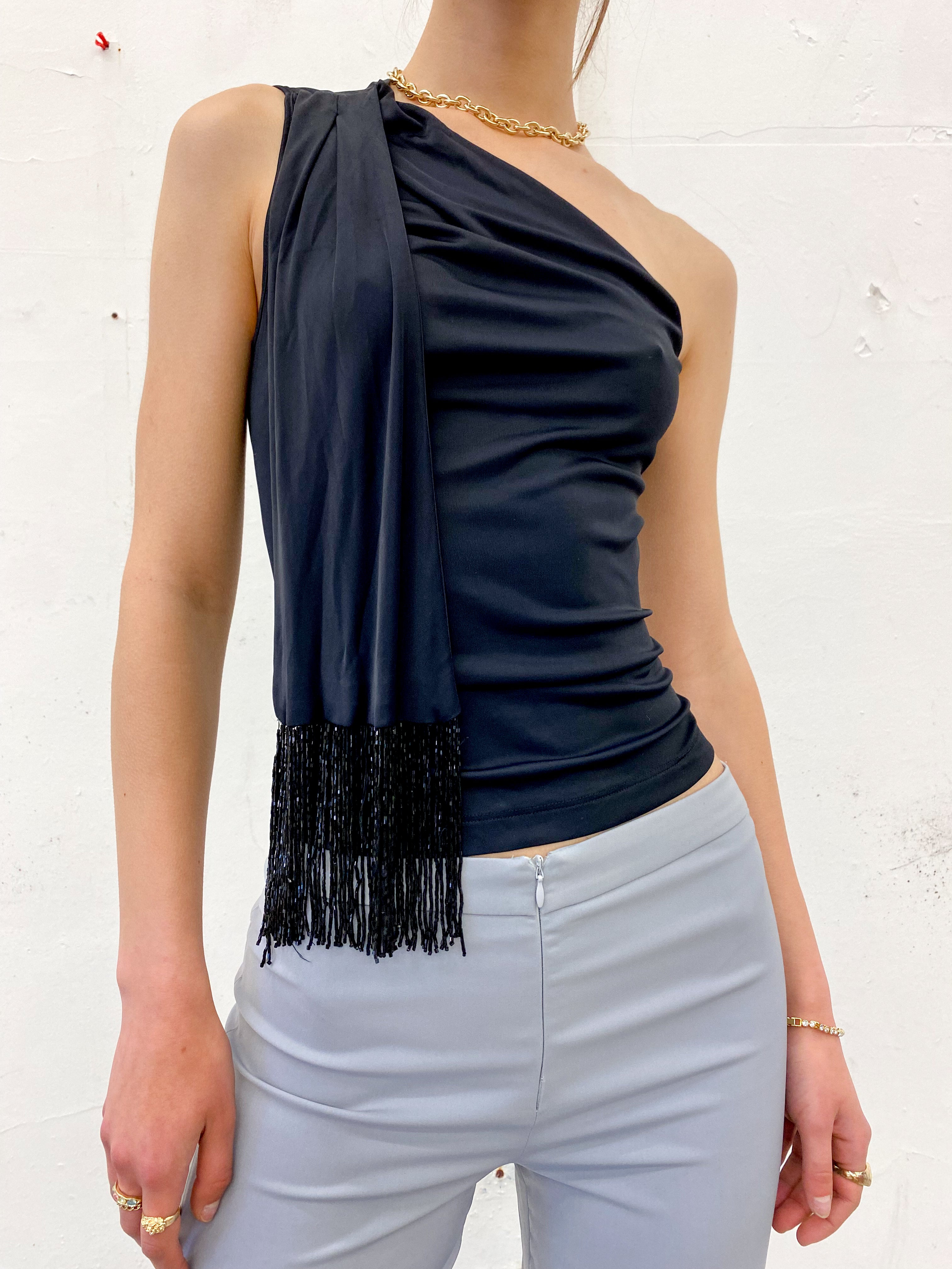Flared Darted Grey Pants 27"W | 32"L
