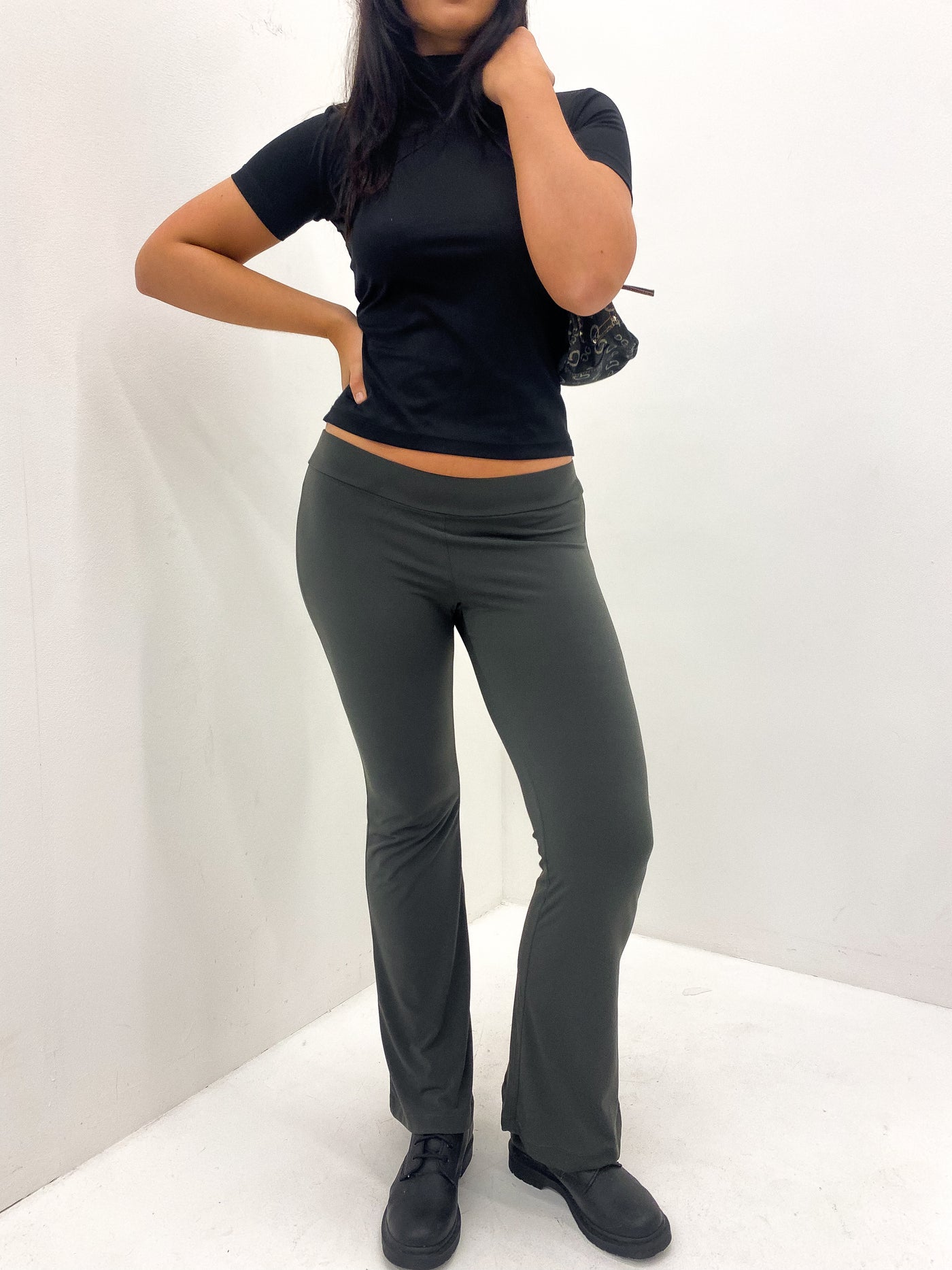 Khaki Stertch Flares Size M