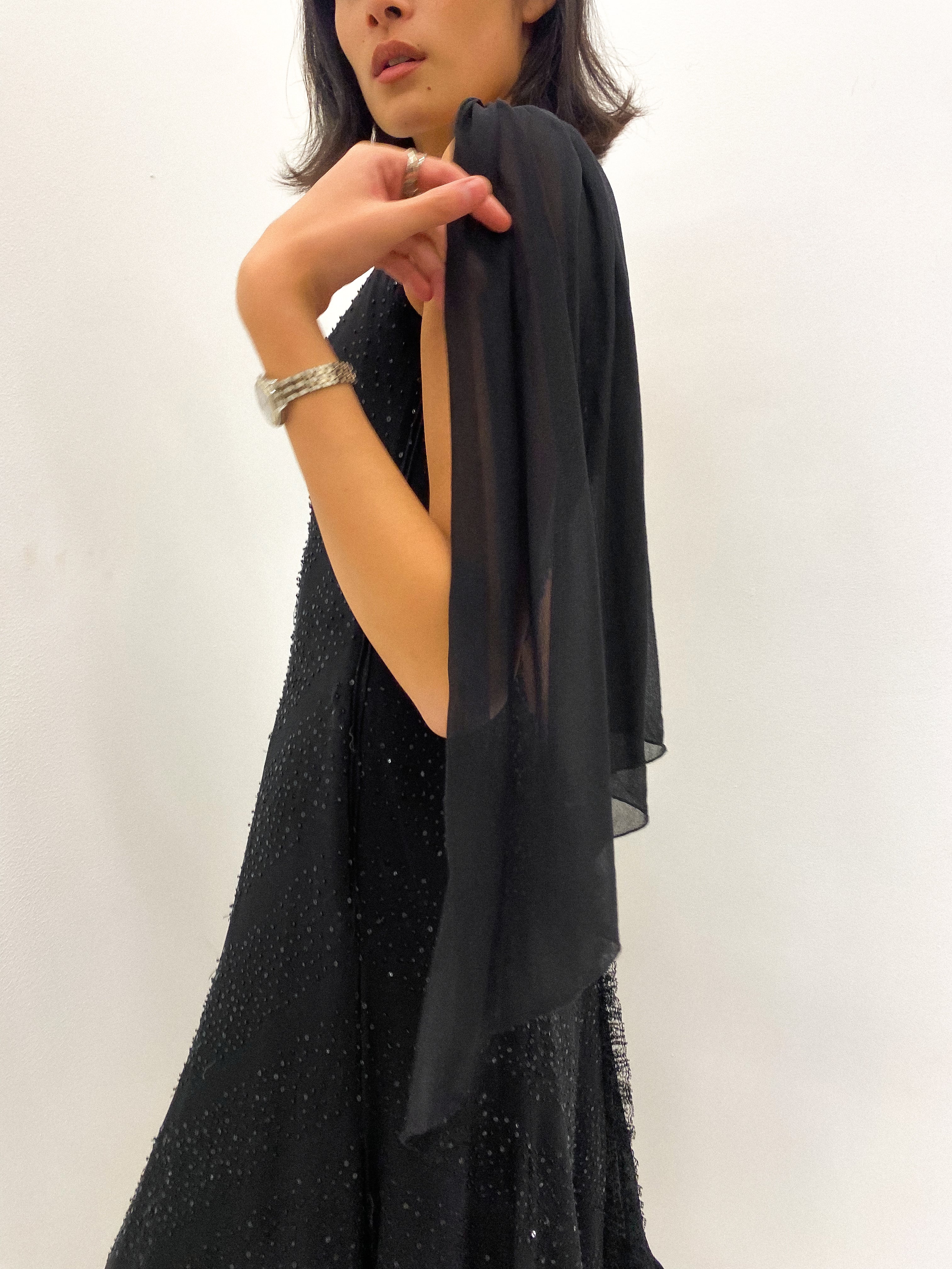ESCADA One Shoulder Sequin Dress UK 8