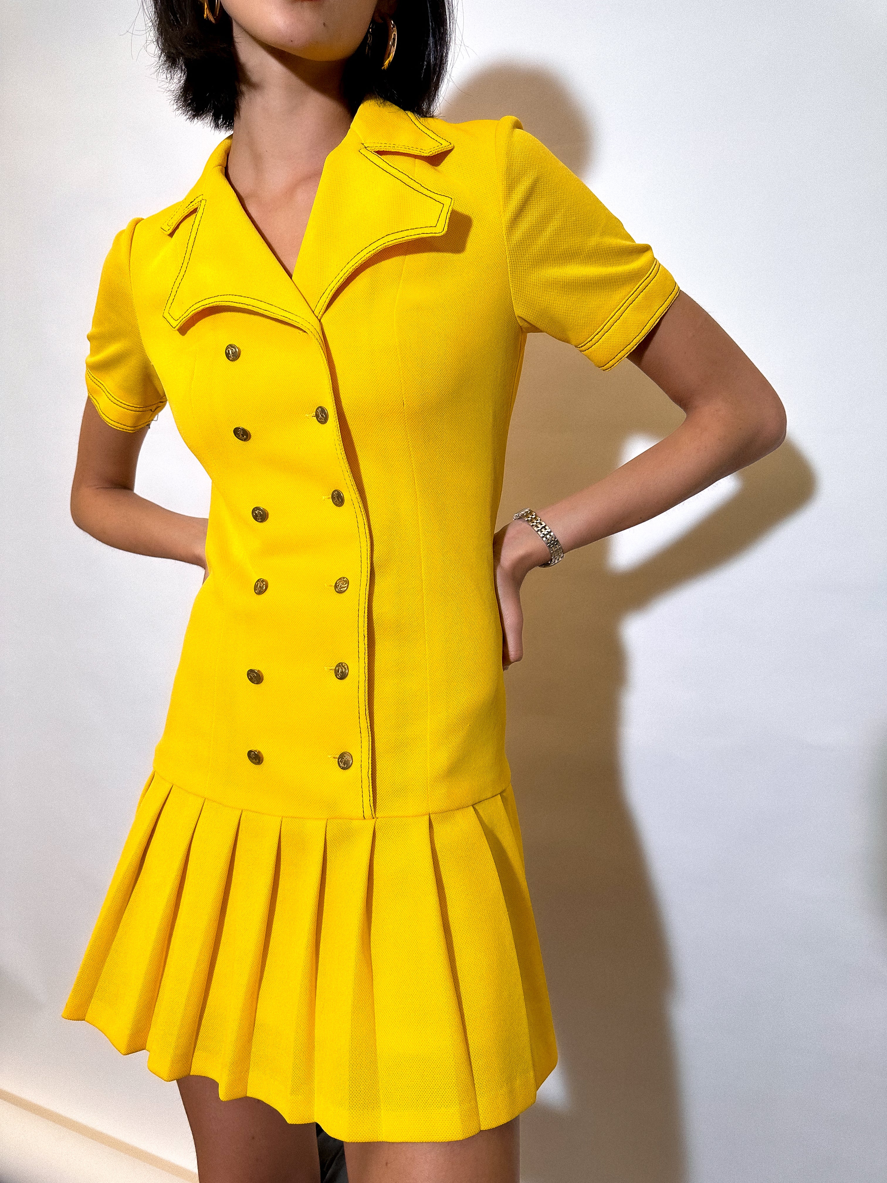 1960's Peggy Lane Drop Waist Dress UK 8 - 10